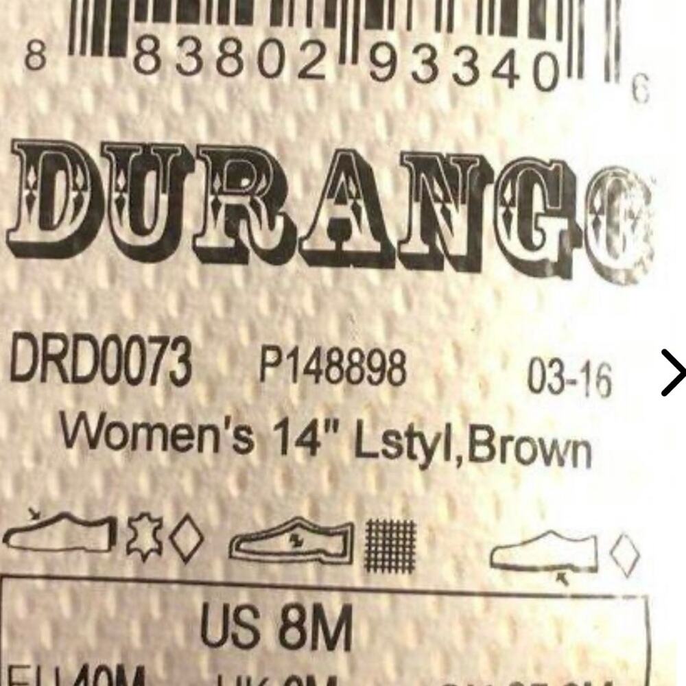 Durango Western Cowboy Boots Women’s 8 - Picture 13 of 13